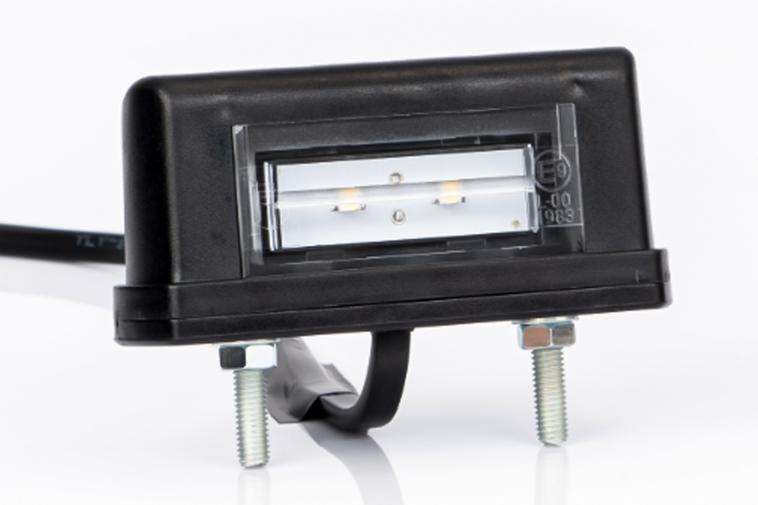 WAS Led kentekenverlichting rood wit 12/24 volt met e keur