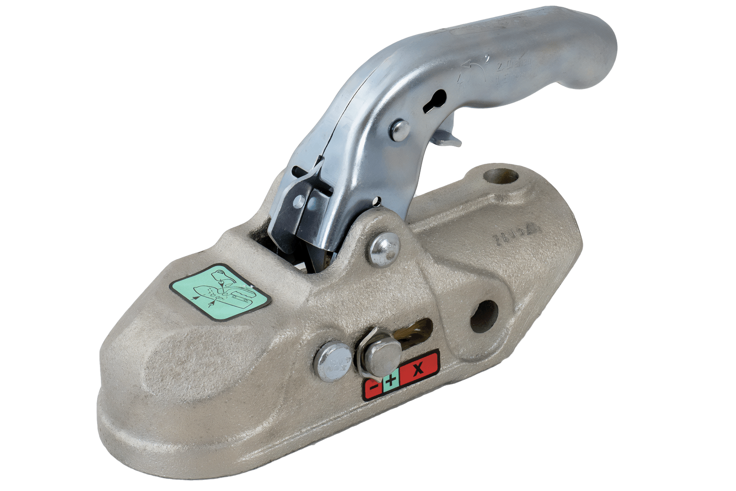 Tête D'Attelage 50 Mm Terre Jardin - Boule Attelage Remorque, Entraxe 90 Mm, Charge 750 Kg