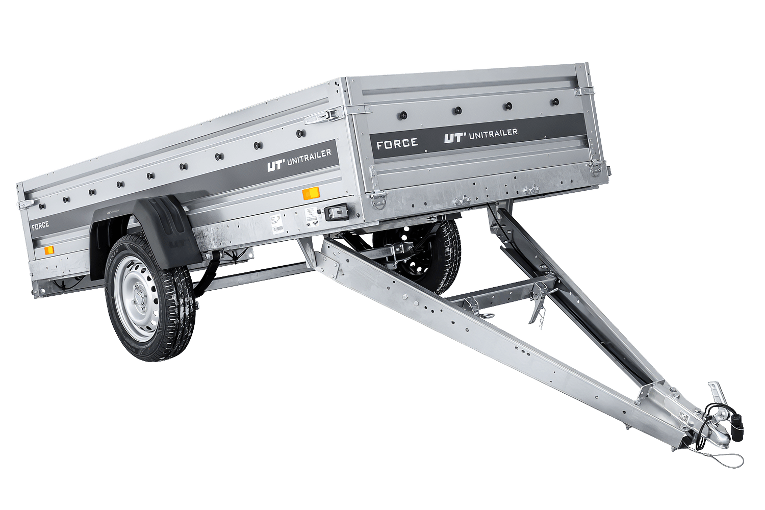 Autotrailer op veren 264x125 UNITRAILER FORCE 264/R KIPP - UNITRAILER